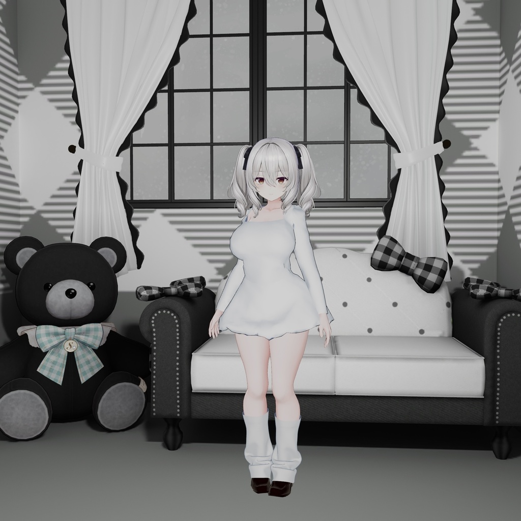 【ミルティナ対応衣装】BalloonDress|VRChat 3D衣装