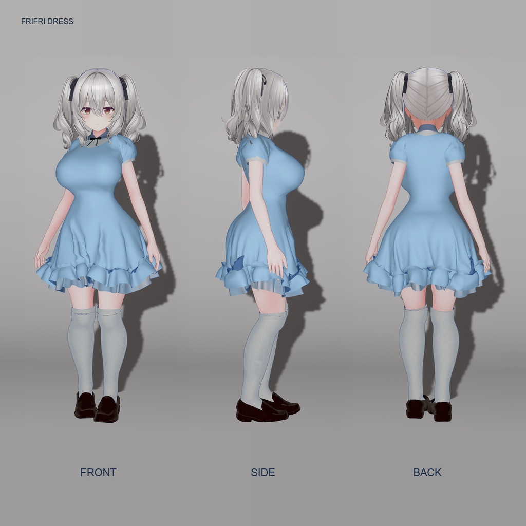【ミルティナ対応衣装】FrifriDress|VRChat 3D衣装