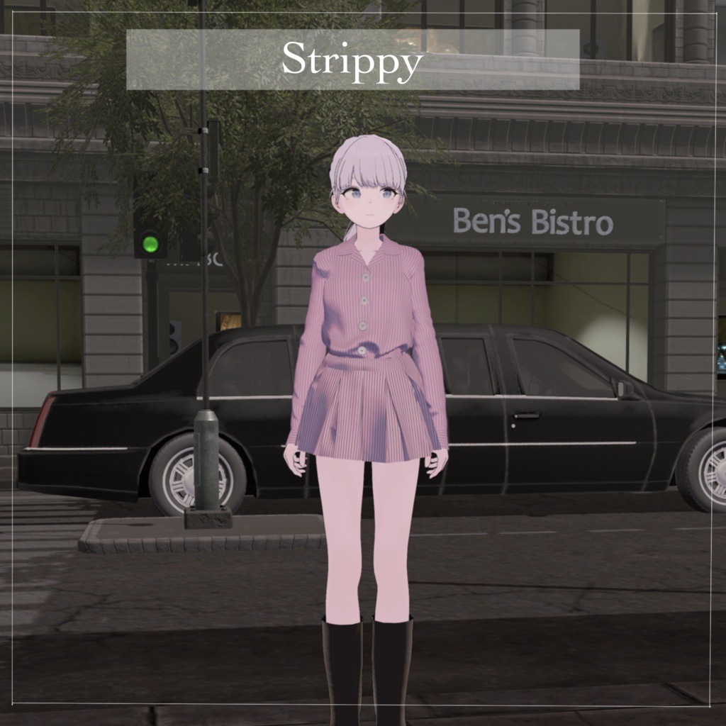 【Lapwing対応衣装】   Strippy｜VRChat 3D衣装