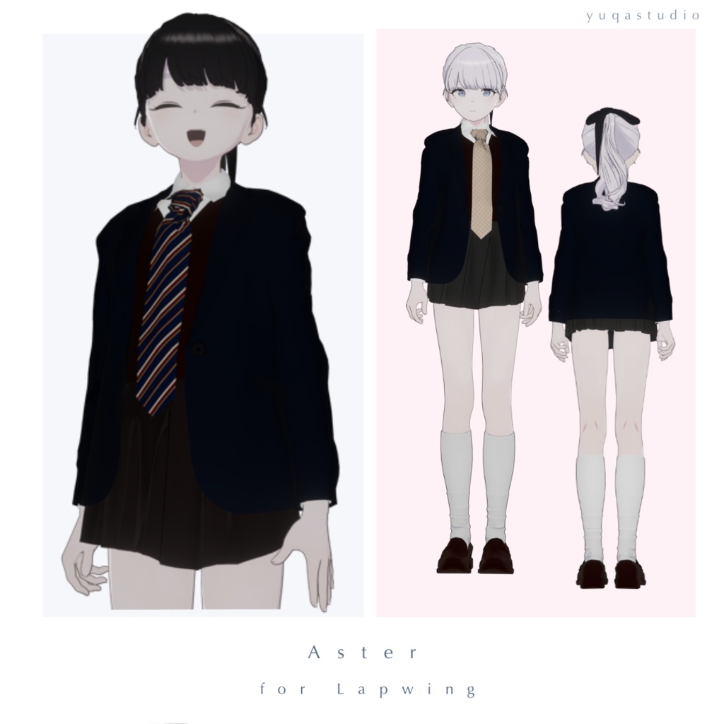 【Lapwing対応衣装】   Aster｜VRChat 3D衣装