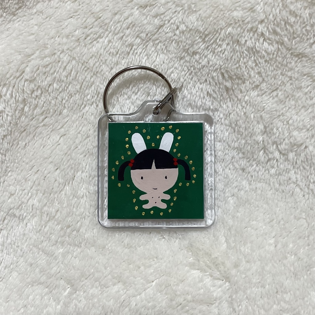 うさぎのおまもり（みどり）