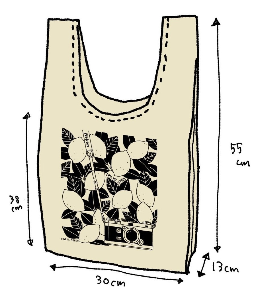 【愛は金なり】ERIL no LEMONマルシェ エコバッグ