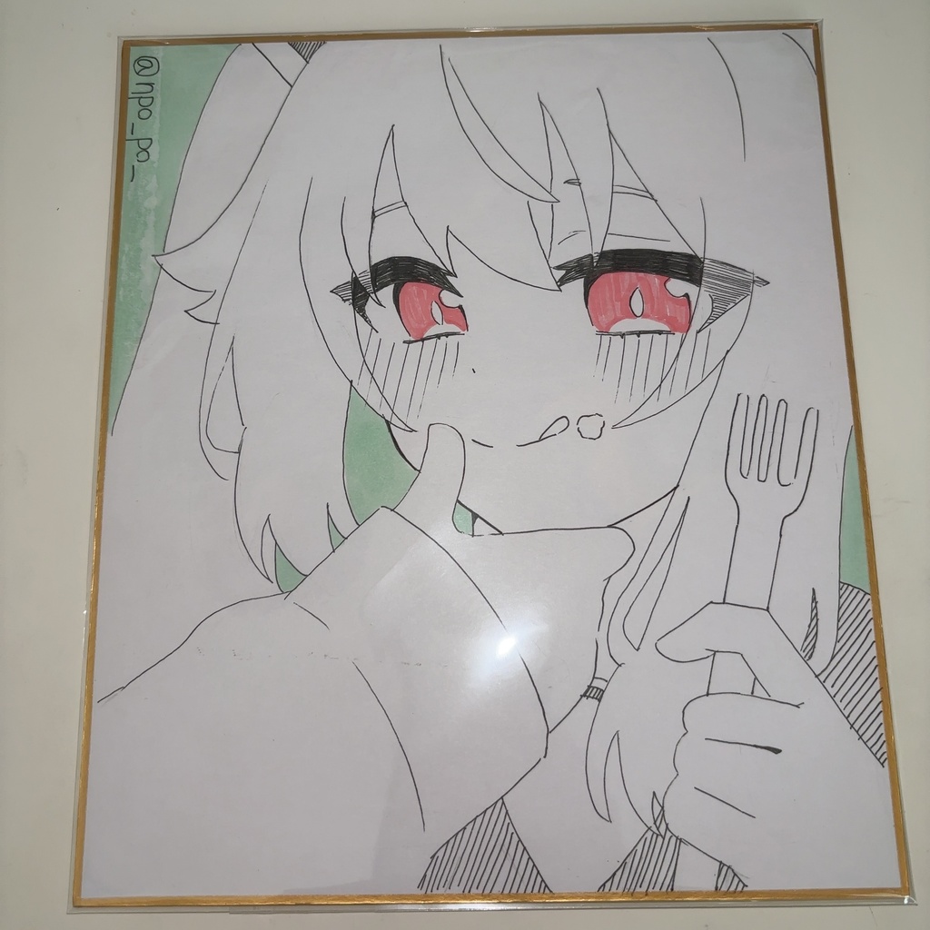 柚鳥ナツ ビッグ色紙