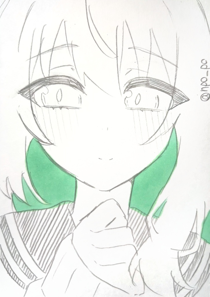 柚鳥ナツ シャーペン画