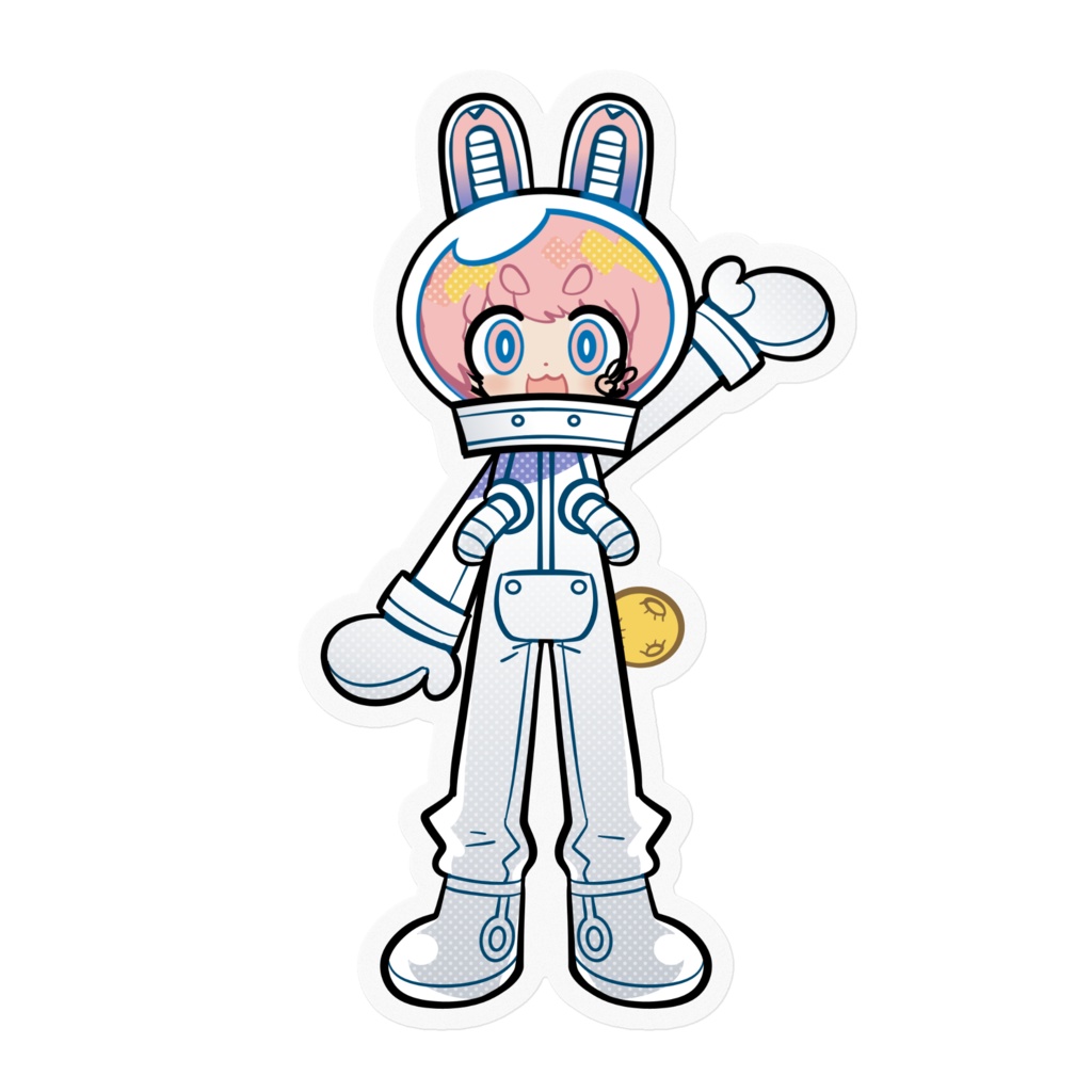 うさひこ・クリアステッカー！
