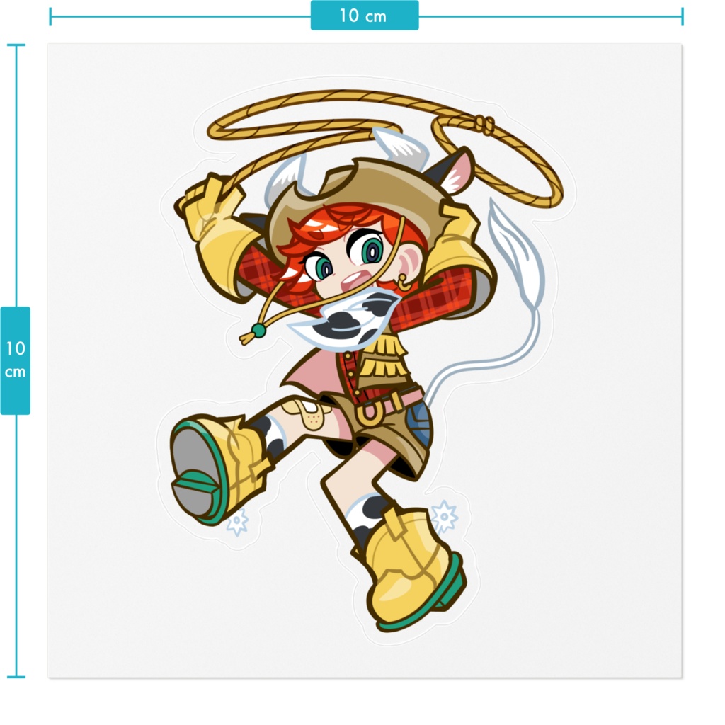 カウガールボーイ・クリアステッカー