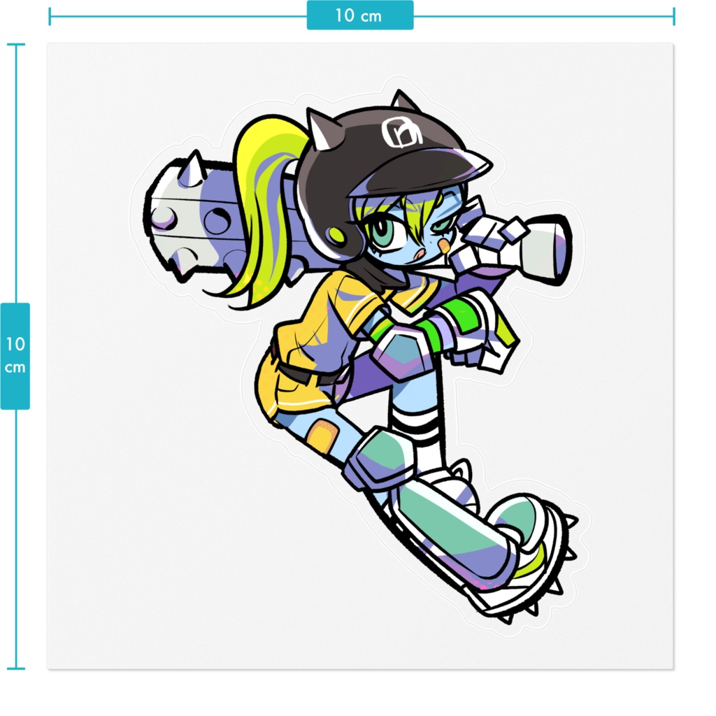 豆撒きスラッガー・クリアステッカー