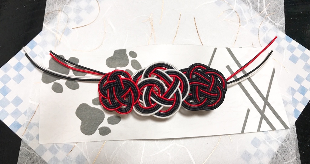 水引 梅結びバレッタ 4色