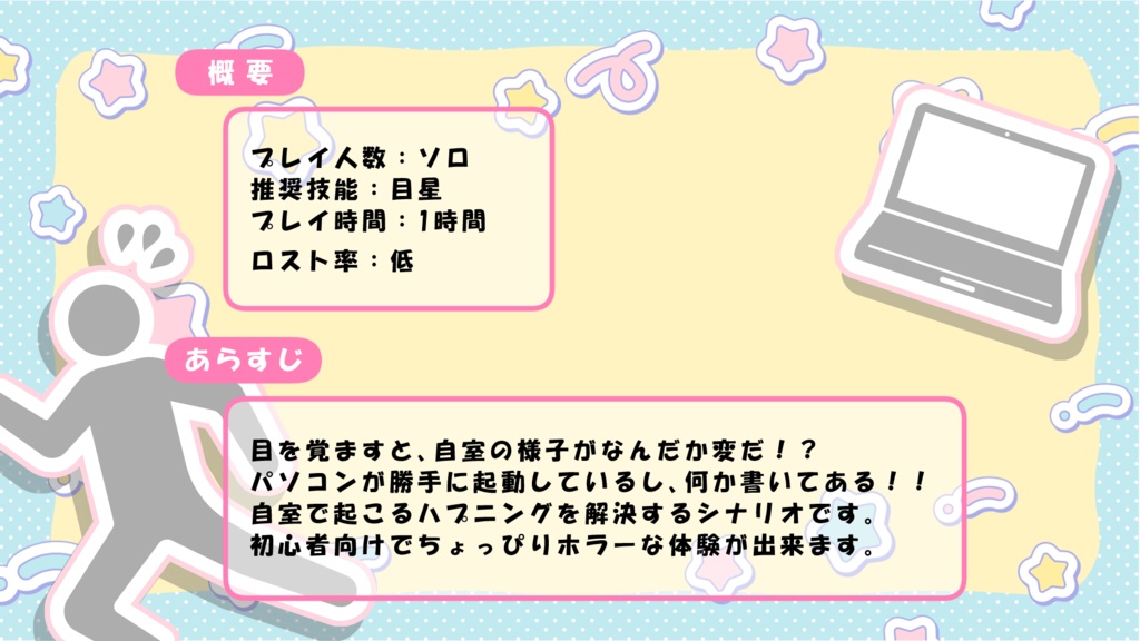CoCシナリオ「パニック・ワンルーム・パーティー」【SPLL:E197662】