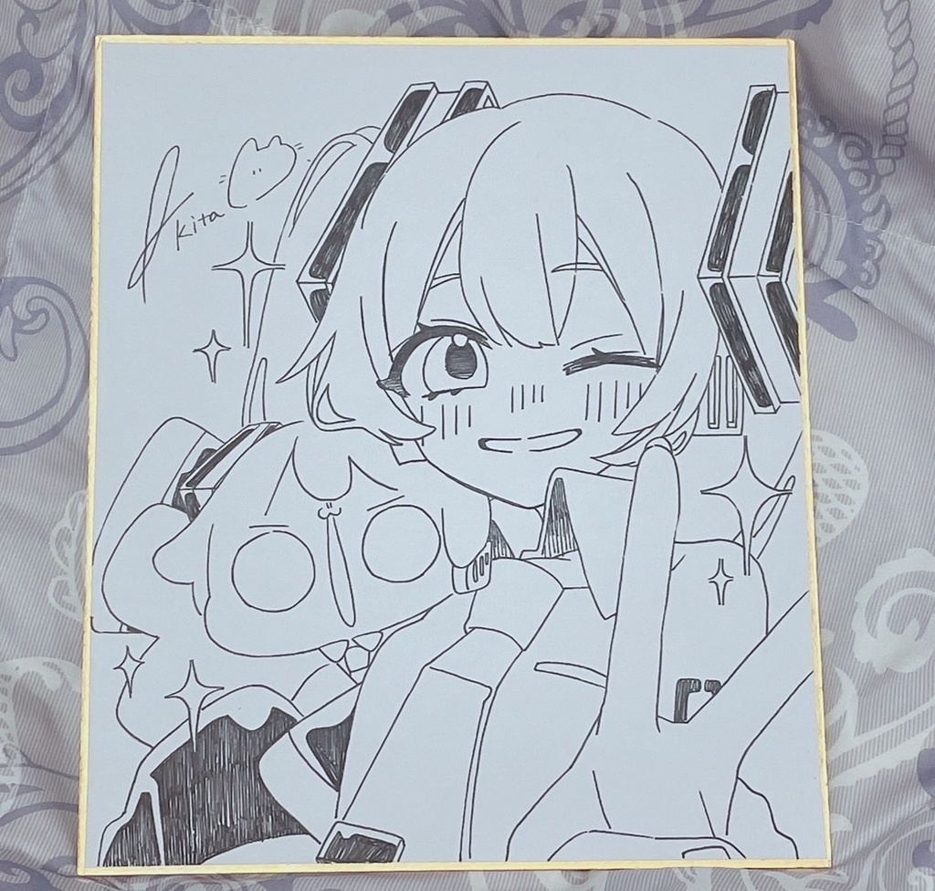 うちのミクさん色紙(中)