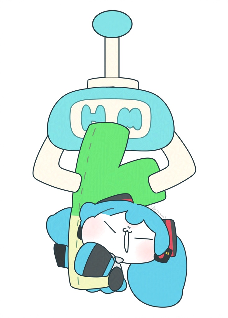 ちびみくさんつままれアクキー(ネギ)