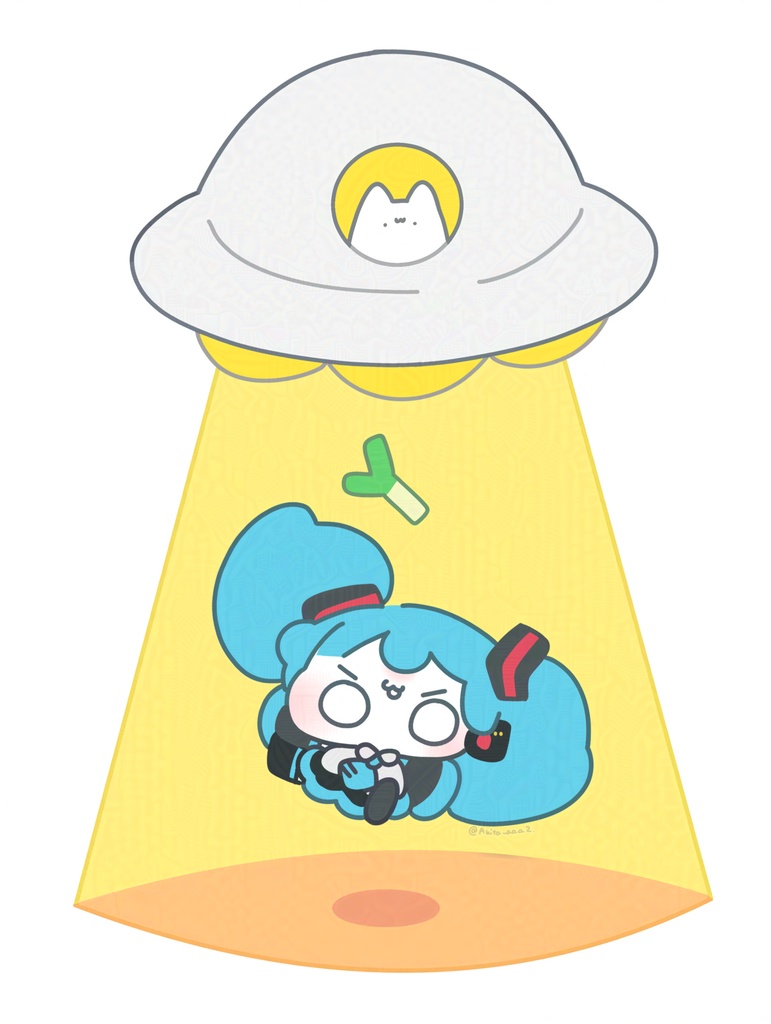 ちびみくさんきゃとられアクキー