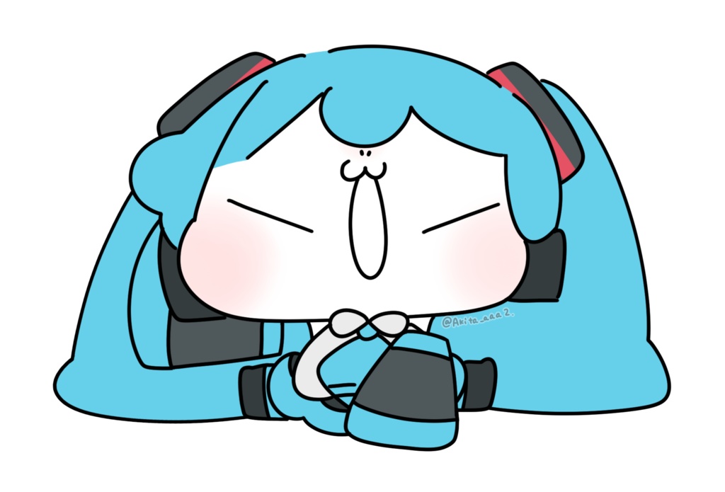 ちびみくさんクッション(げんきいっぱいver)