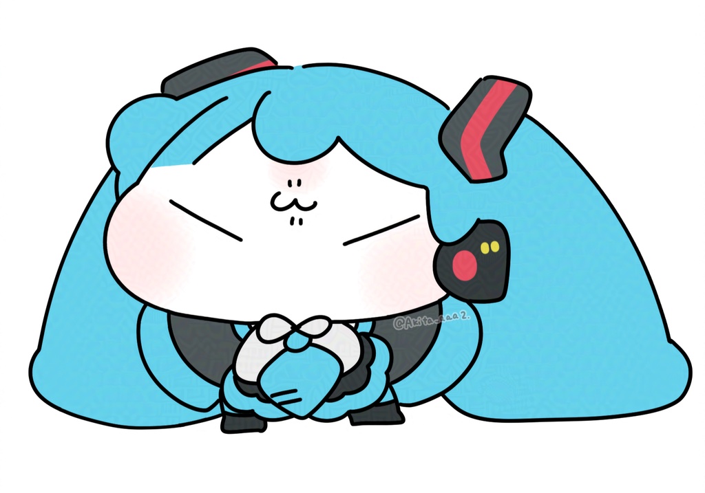 ちびみくさんクッション(威嚇ver)