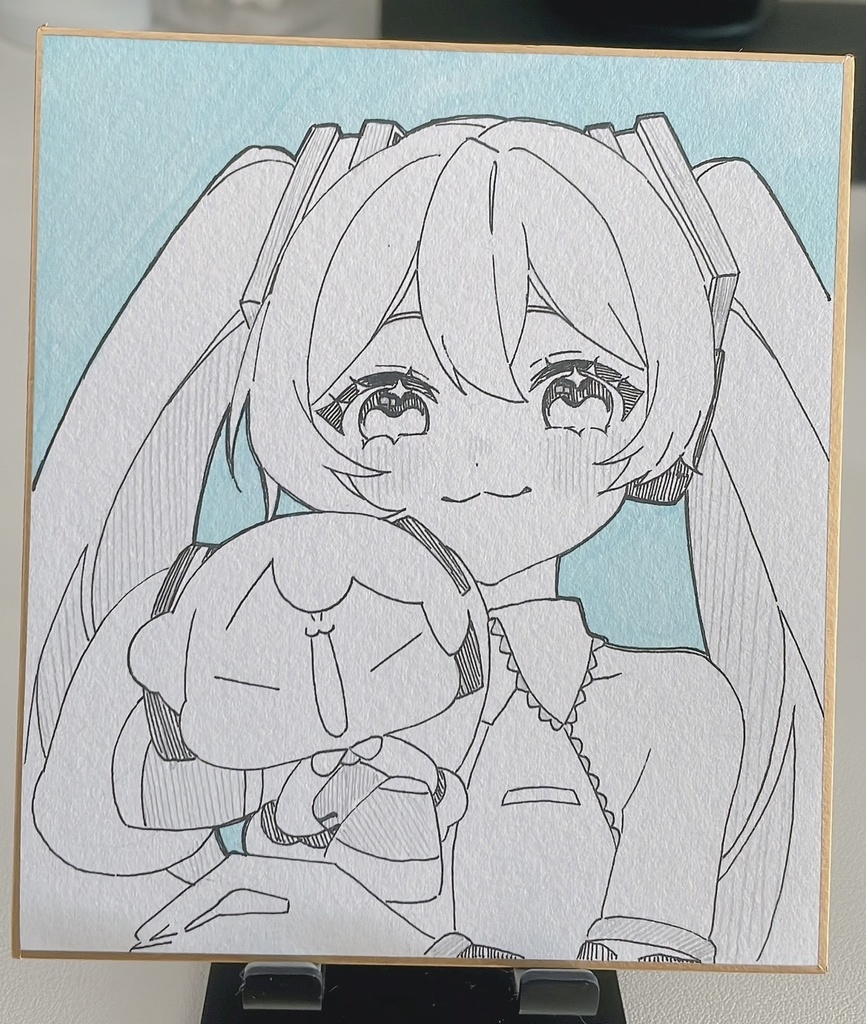 ミクさんwithちびみくさんミニ色紙！