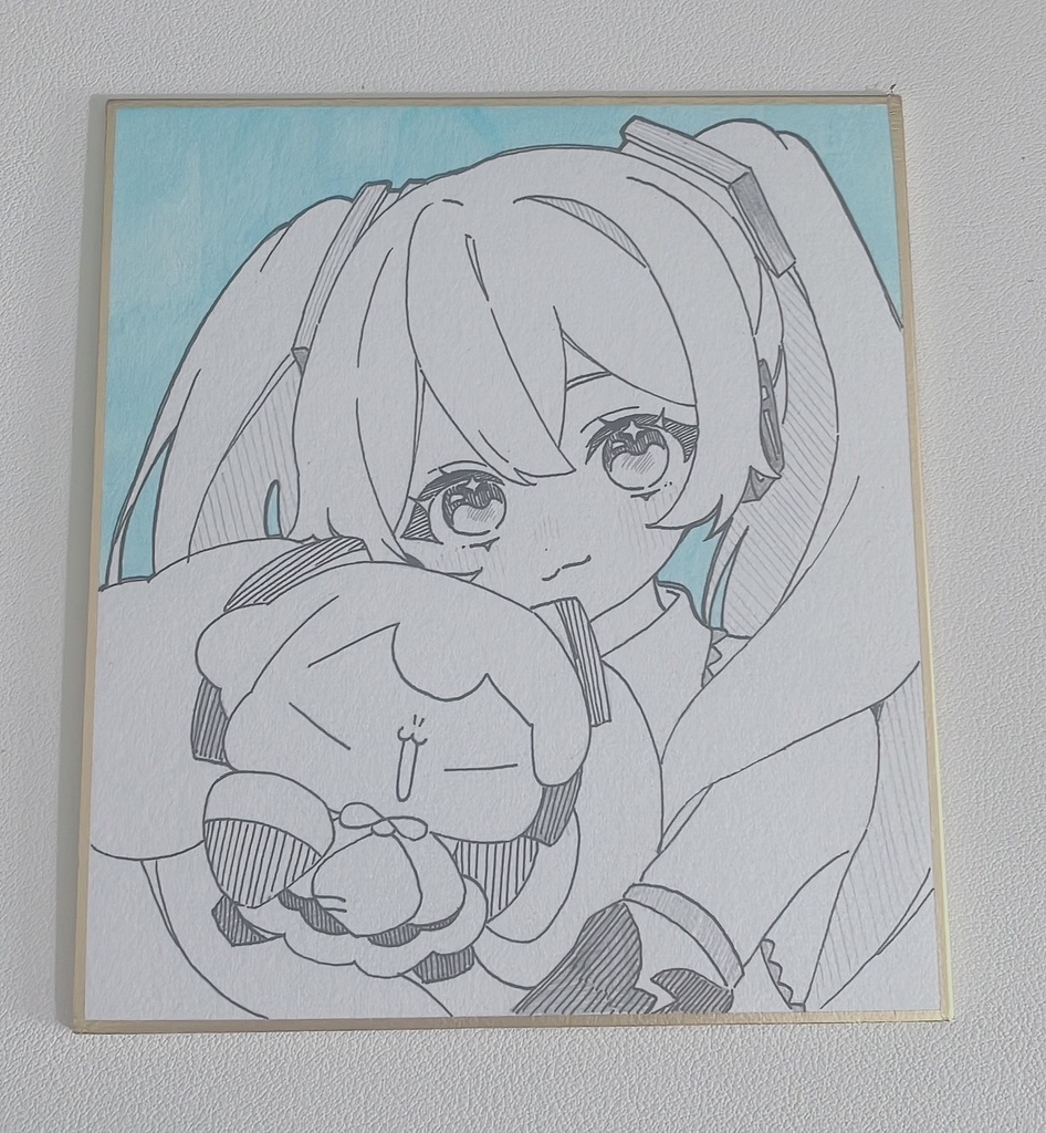 ミクさんwithちびみくさんミニ色紙！２！