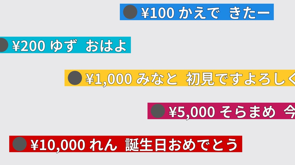 わんコメ用 流れるコメント テンプレート&プラグイン【OBS】