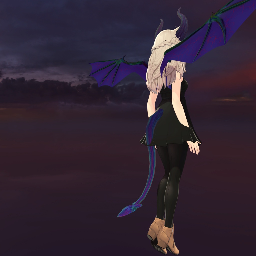 悪魔(蝙蝠)の翼 飛行ギミック付きバージョン MA対応