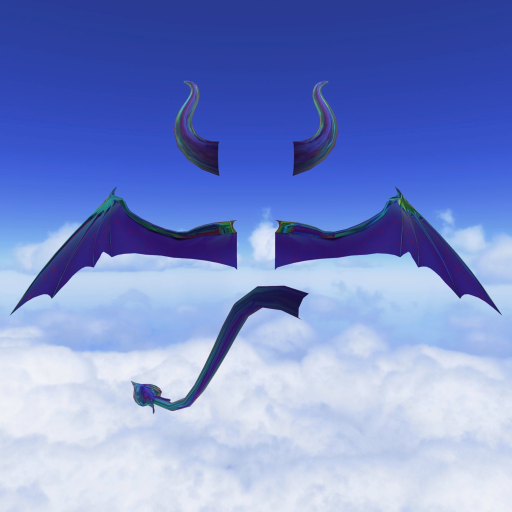 悪魔(蝙蝠)の翼 飛行ギミック付きバージョン MA対応