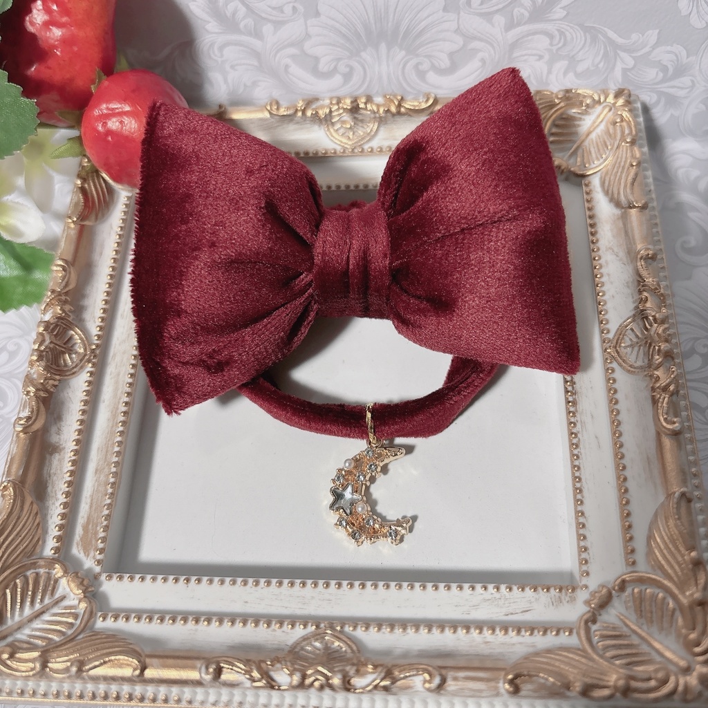 ふわふわリボンver.ベロア(赤)