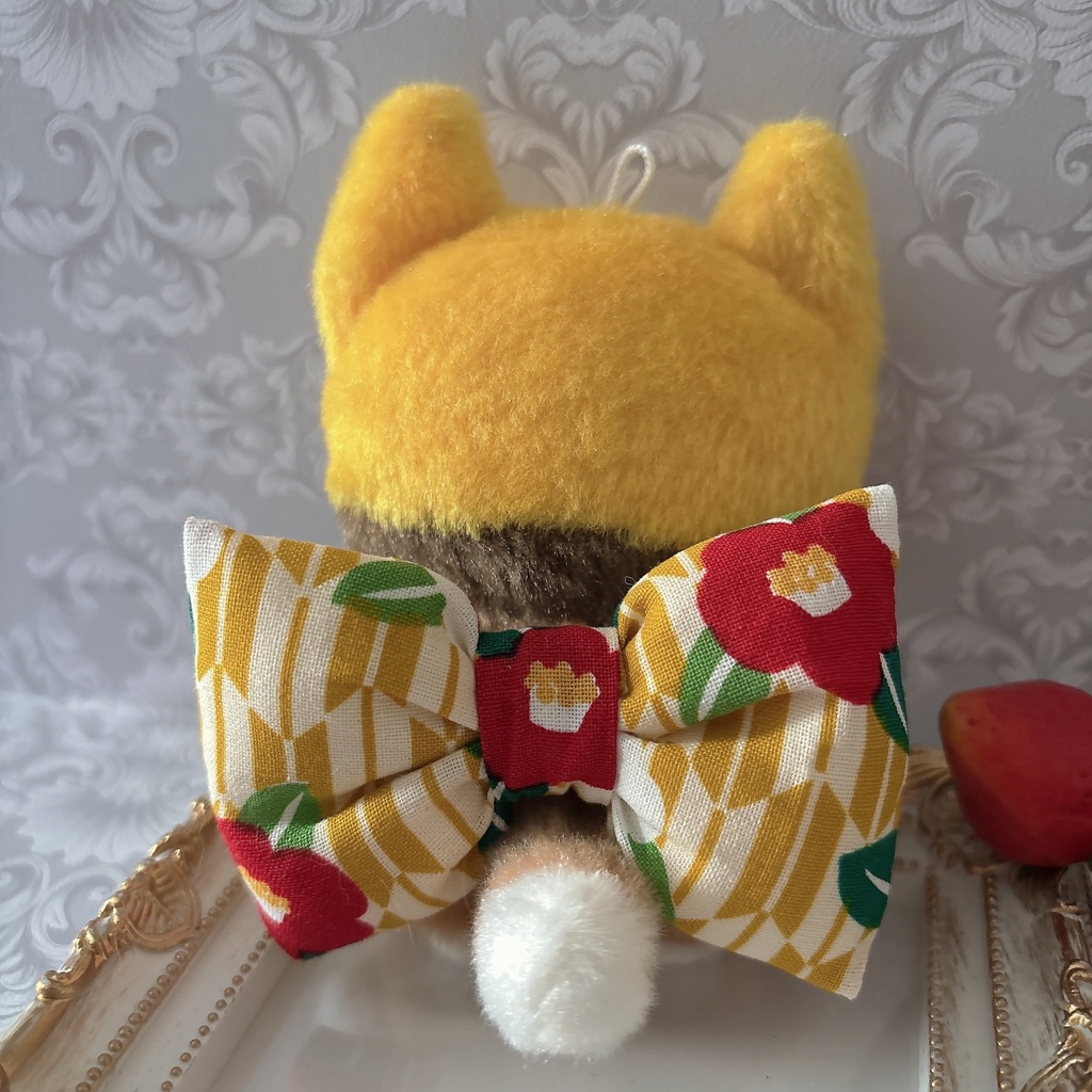 ふわふわリボンver.寒椿(黄色)