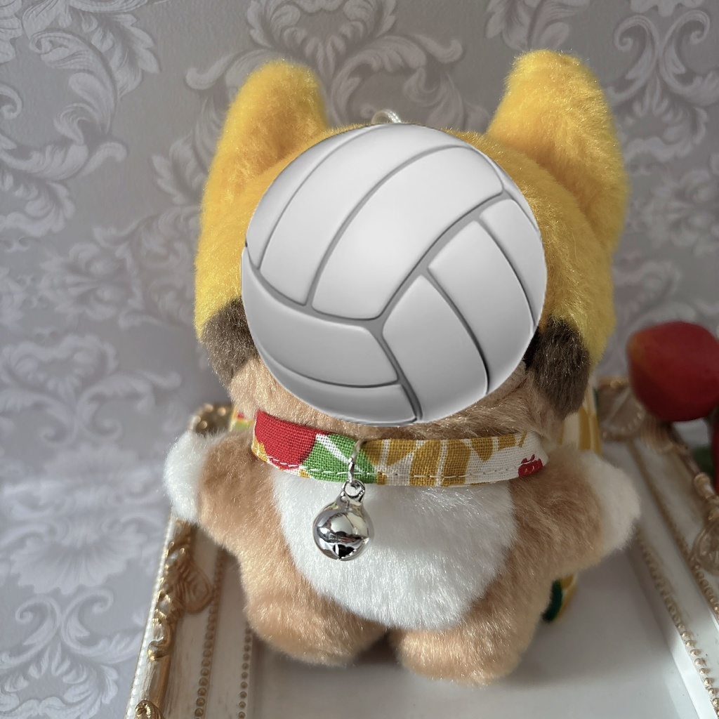 ふわふわリボンver.寒椿(黄色)