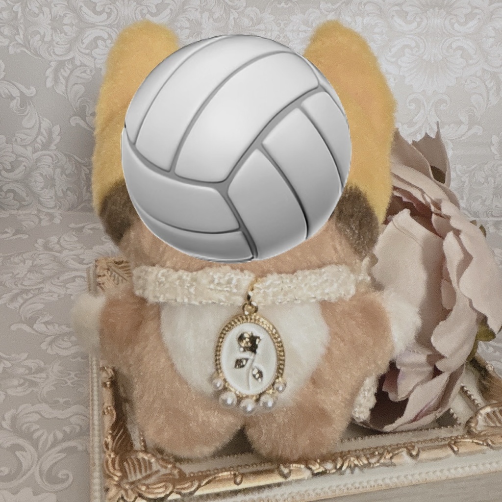 ふわふわリボンver.ツイード(白)