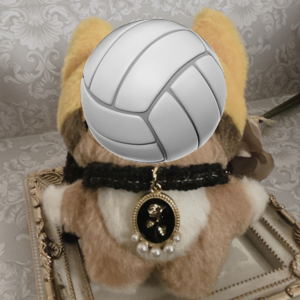 ふわふわリボンver.ツイード(黒)