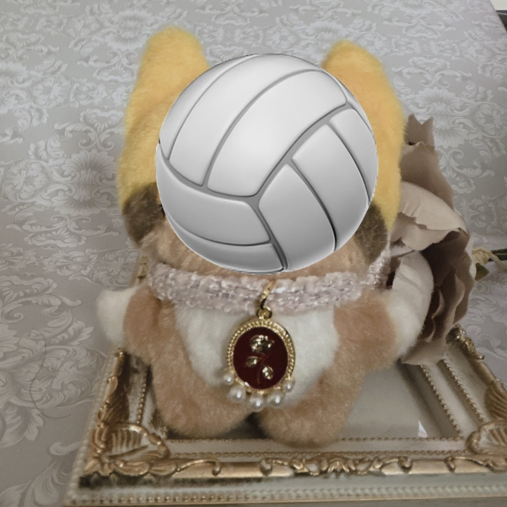 ふわふわリボンver.ツイード(ピンク)