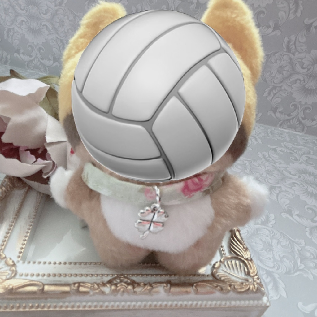 ふわふわリボンver.バラ