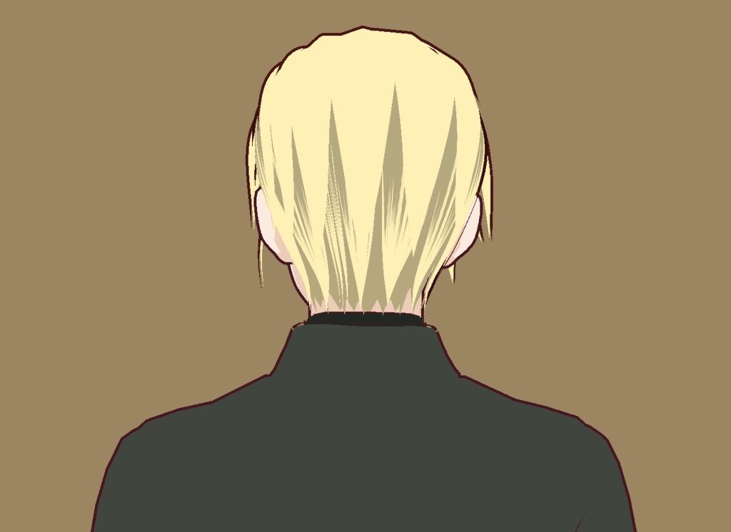 【VRoid】男性(髪・顔) アニメ塗り調 + α