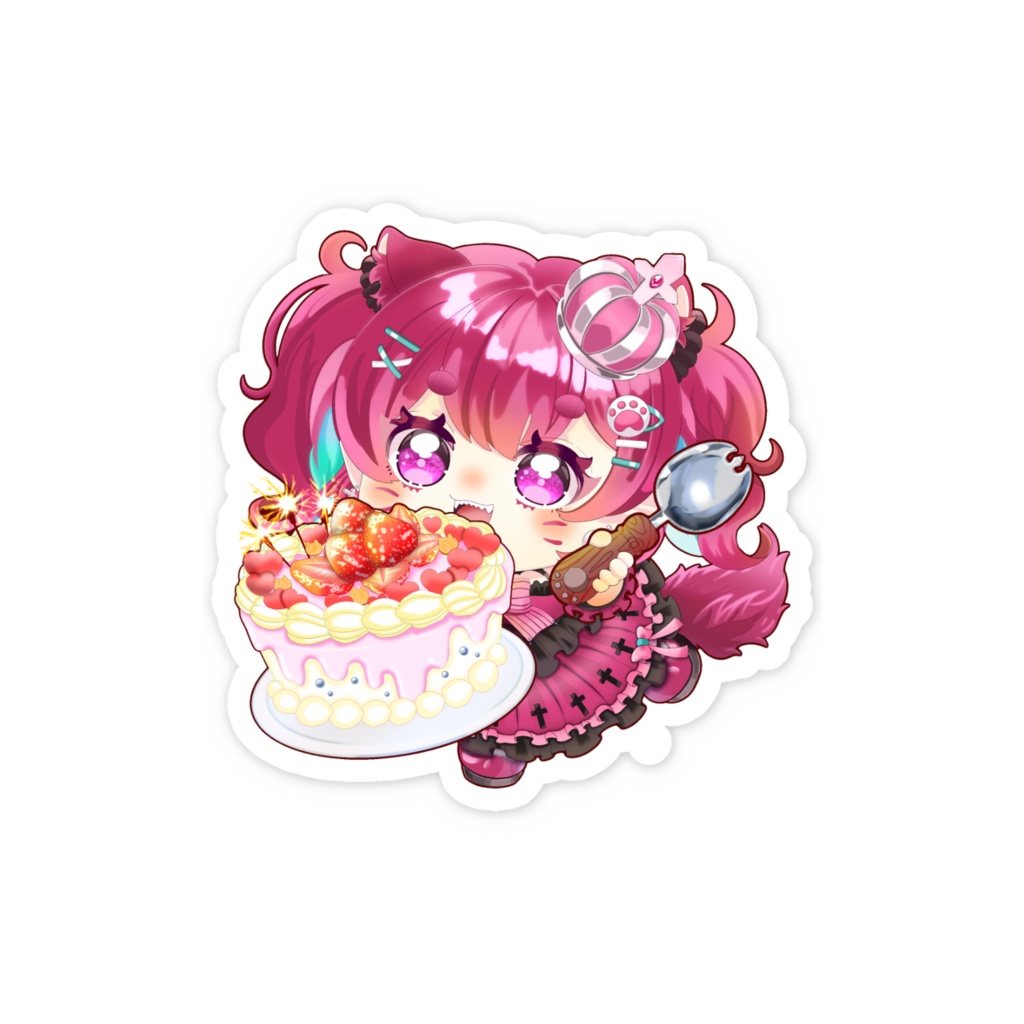 お誕生日ミニぺろり2026ver スマホステッカー