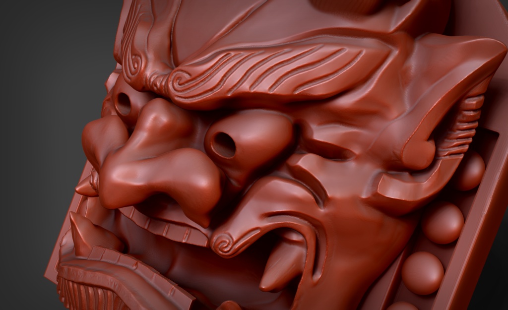 鬼瓦(zbrush用 3Dモデル)
