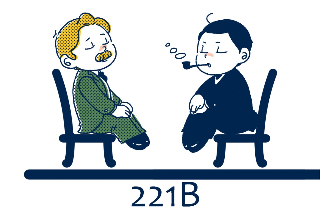 221B椅子に座るTシャツ