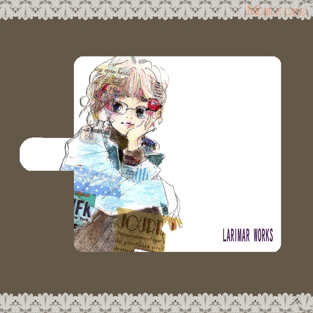 スマホケース★woman★受注制作(送料込)