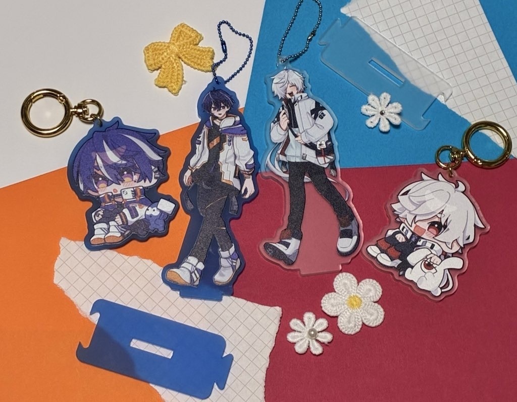 【非公式】おすわりアクリルキーホルダー【2次創作】