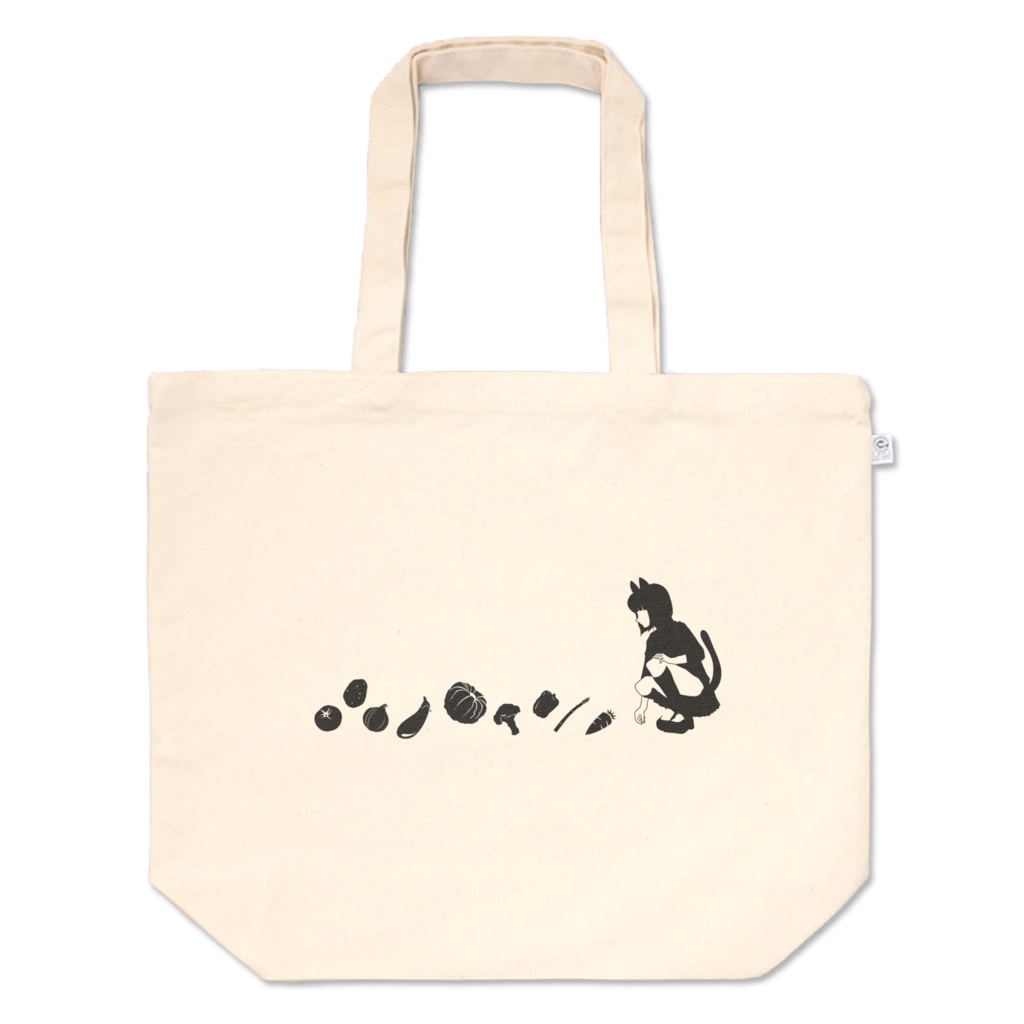 お野菜転がってるにゃトートバッグl Mocchari2 Booth