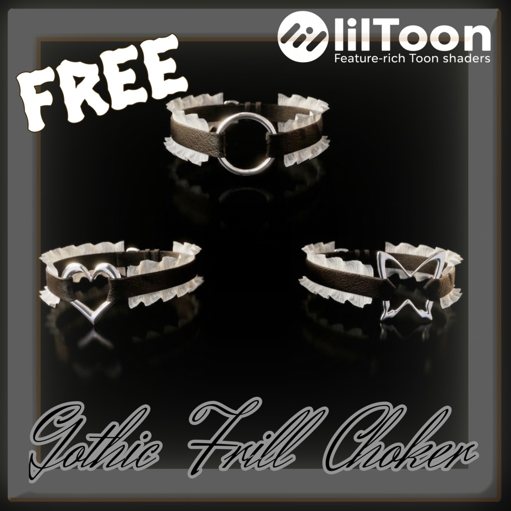 【ショップ開店記念 ★ 無料】Gothic Frill Choker