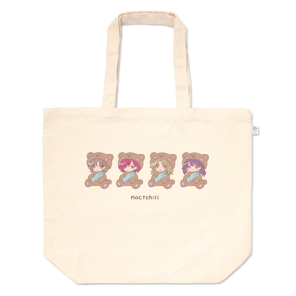 のくちるゆあくまトートL(ロゴあり)