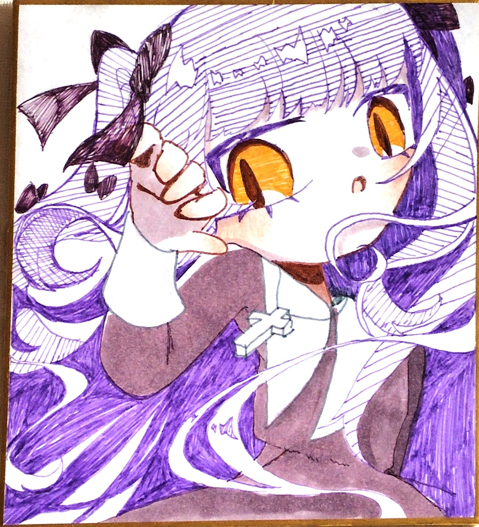 色紙　女の子