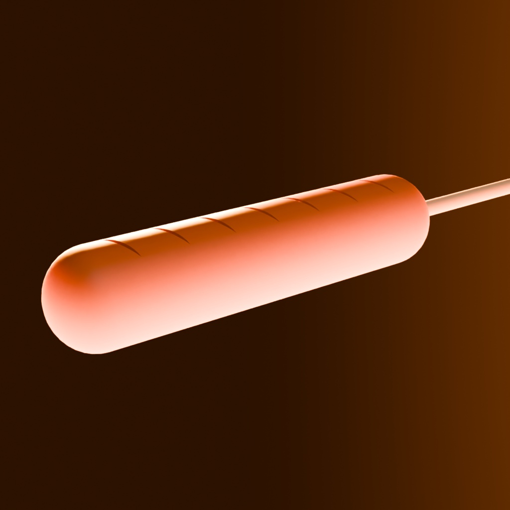 【3Dモデル】フランクフルト Low Poly|Frankfurt Sausage 3D Model