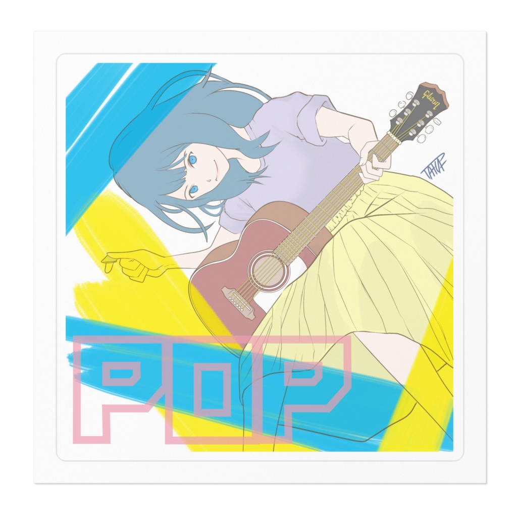 【ゆなつ公式グッズ】ステッカー(POP)