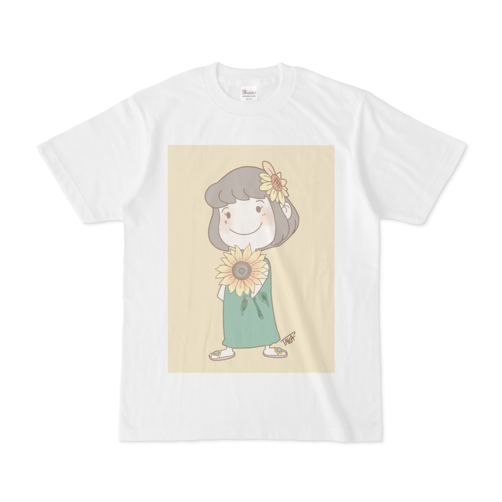 【ゆなつ公式グッズ】ひまわりちゃんTシャツ