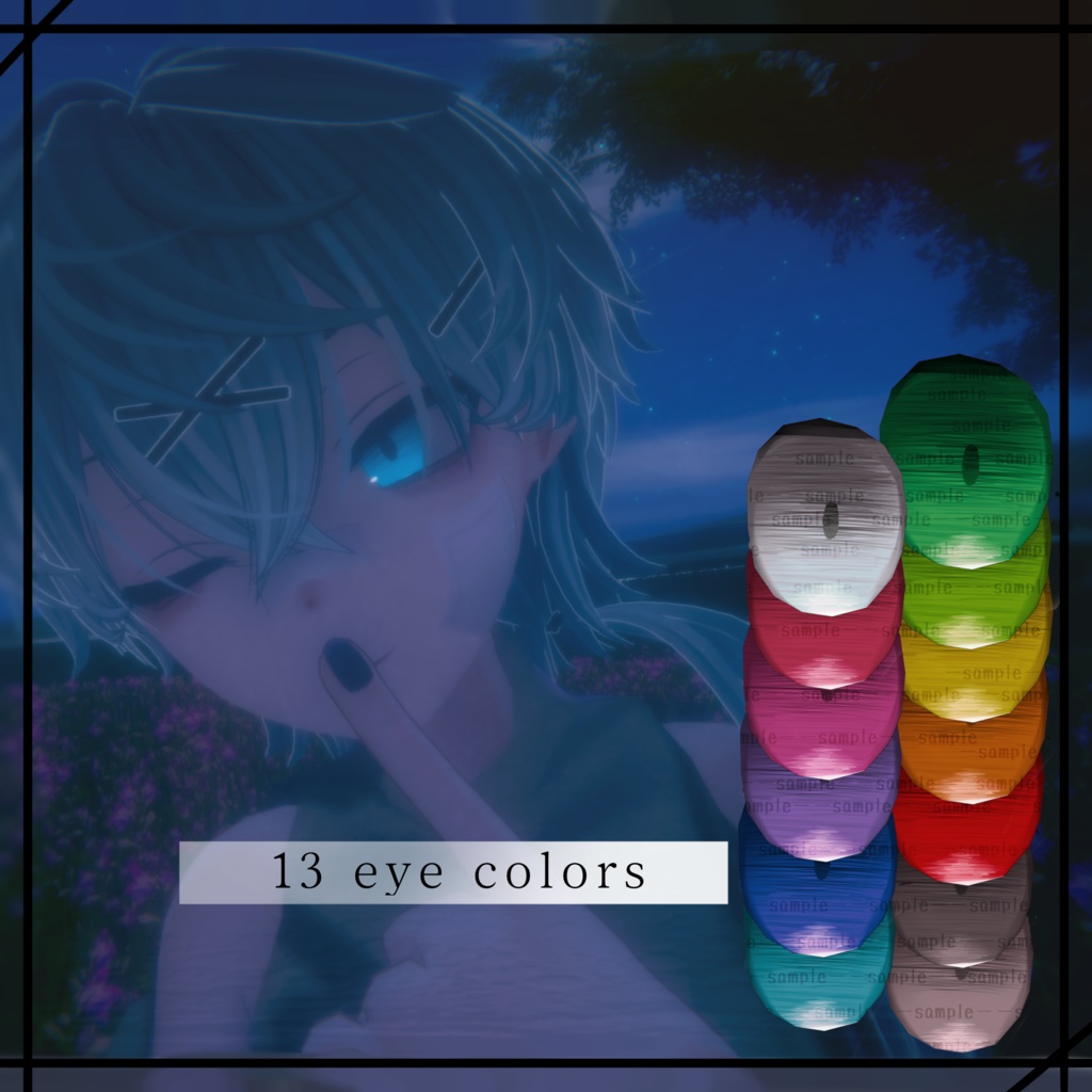 ≪ noiz ≫ 肌・眼テクスチャ素材 || skin・eye texture