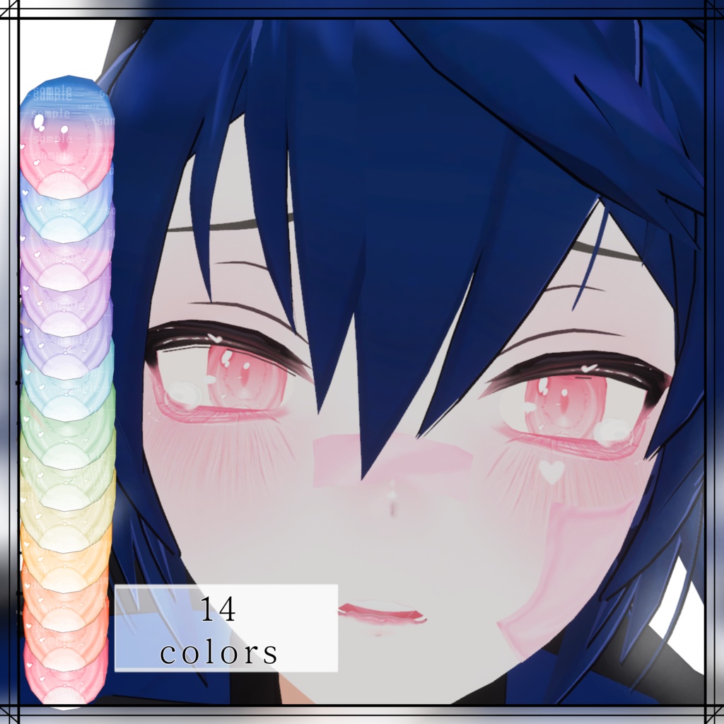 ≪ noiz ≫ パステル肌・眼テクスチャ素材 || pastel skin・eye texture