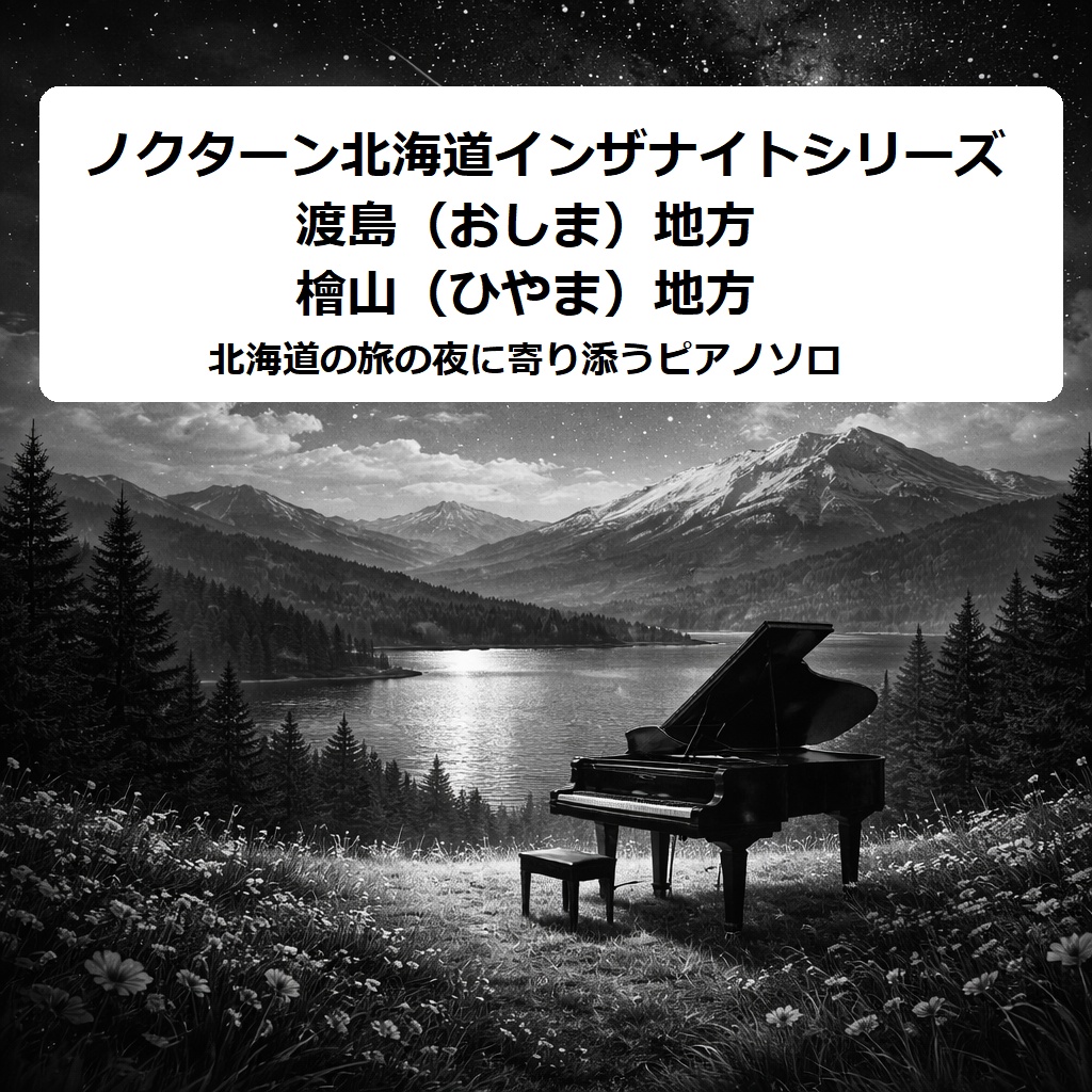 ノクターン北海道インザナイトシリーズ　渡島（おしま）地方、檜山（ひやま）地方　北海道の旅の夜に寄り添うピアノソロ