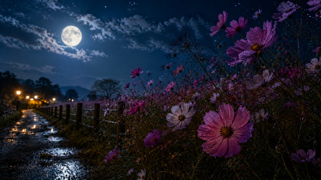 【ピアノ曲】秋桜月夜に濡れて