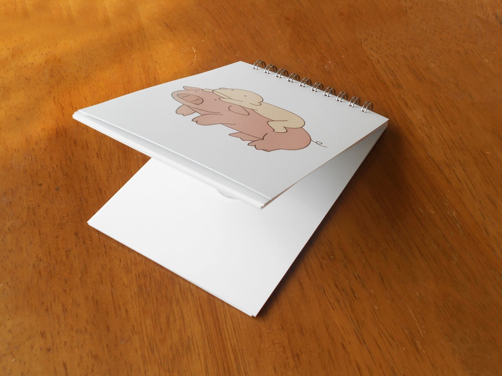 豚に乗るハンス A6片面メモ帳