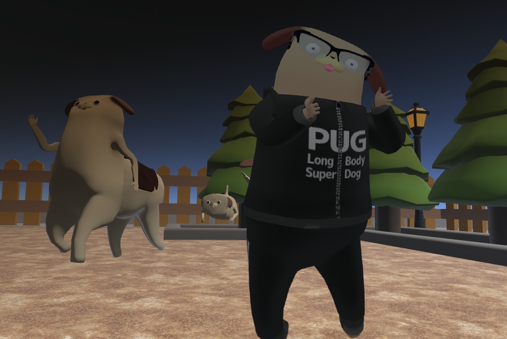 【胴長パグ対応】スウェットフルジップパーカー