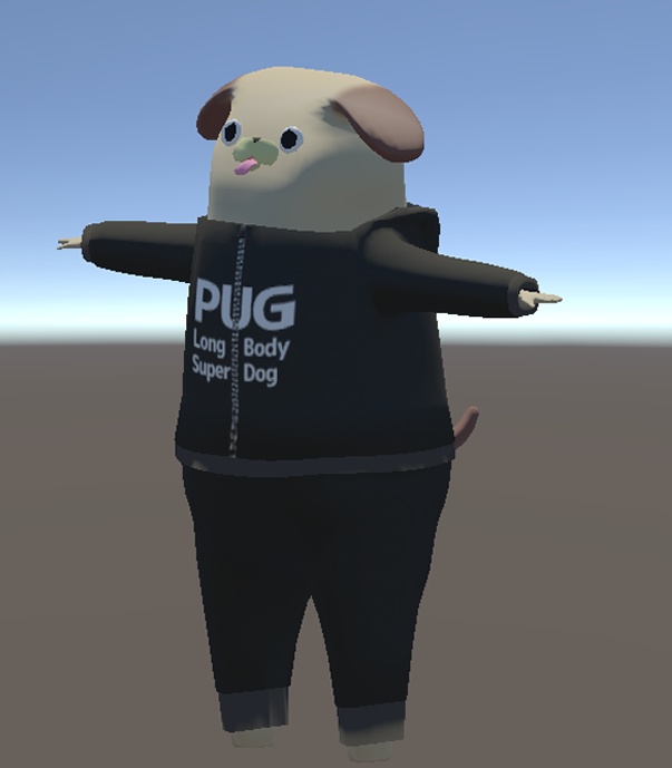 【胴長パグ対応】スウェットフルジップパーカー